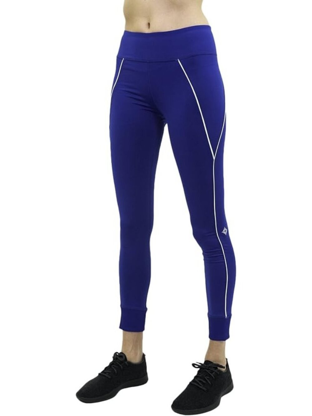 Satva Ankara Yoga Leggings Blue Women's Medium M High Rise Workout Gym Pants
